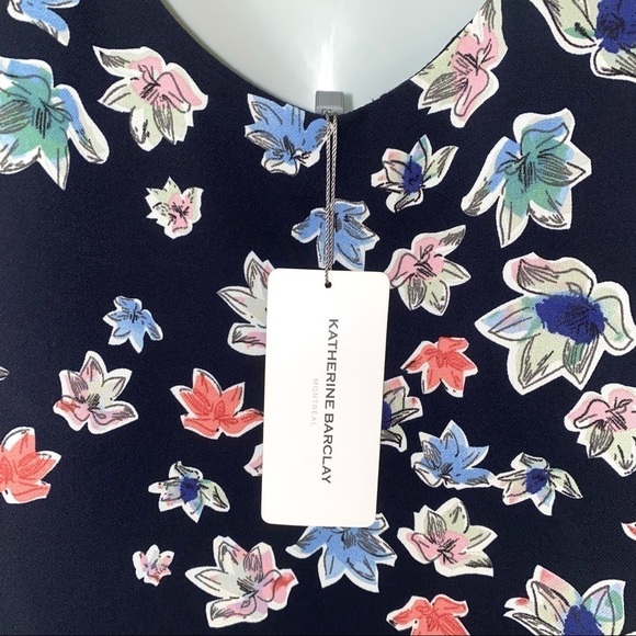 KATHERINE Barklay Montreal Navy Floral Dress - Picture 6 of 8